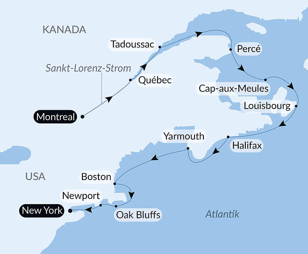 Natur und Metropolen zwischen der Belle Province und dem Big Apple null