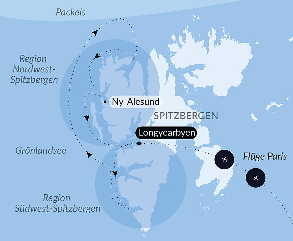 Spitzbergens Fjorde und Gletscher