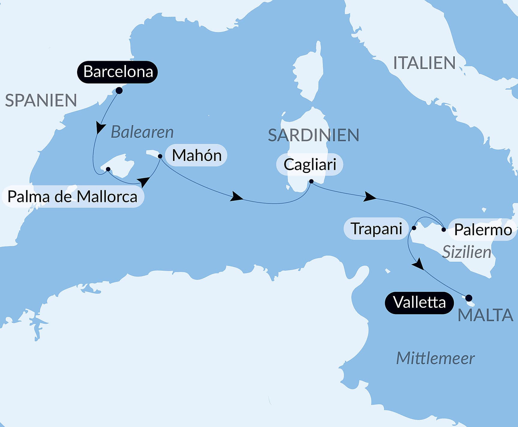 Kreuzfahrt durch das Mittelmeer: Sizilien, Sardinien und Mallorca – mit Smithsonian Journeys