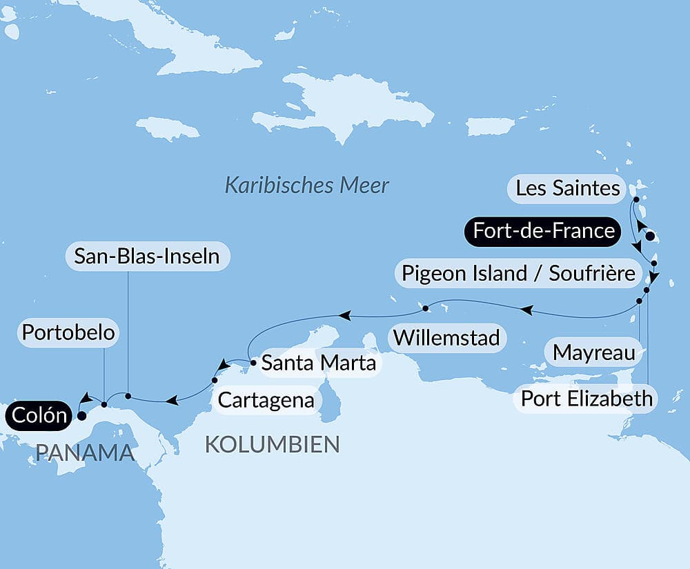 Panama, Kolumbien und karibische Inseln null