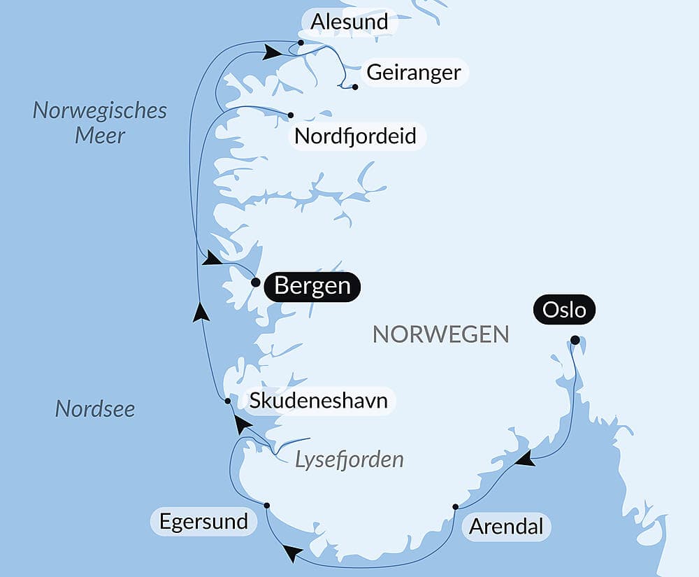 Norwegische Fjorde null