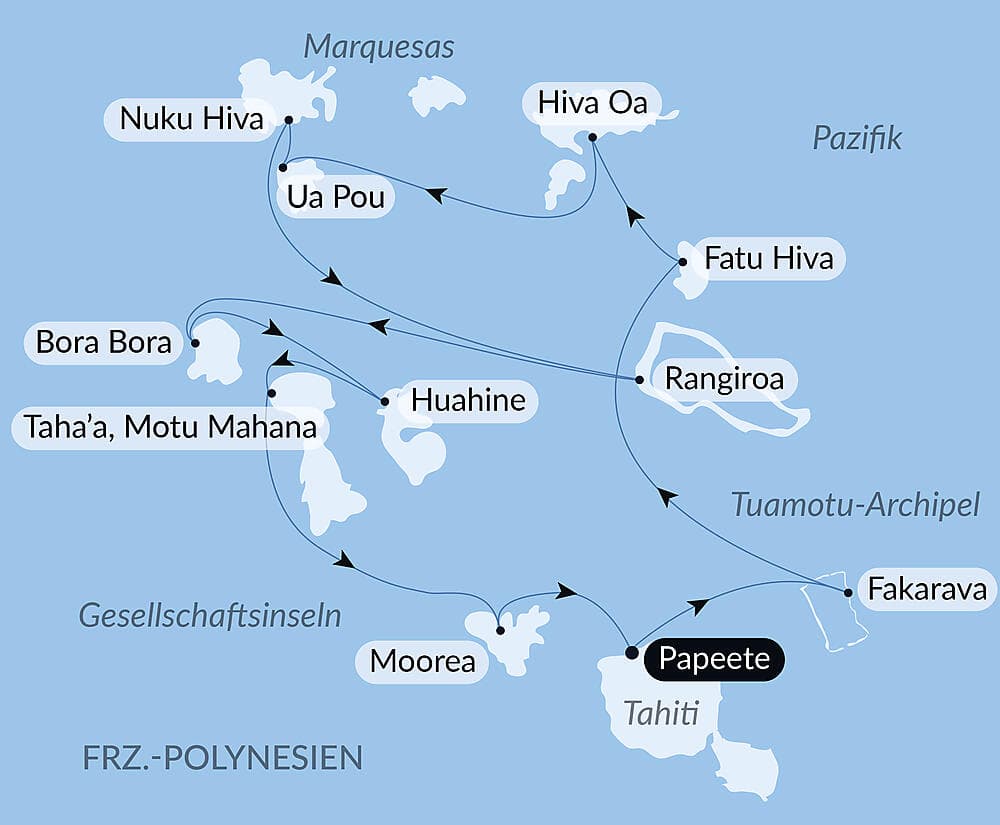Marquesas, Tuamotu und Gesellschaftsinseln null