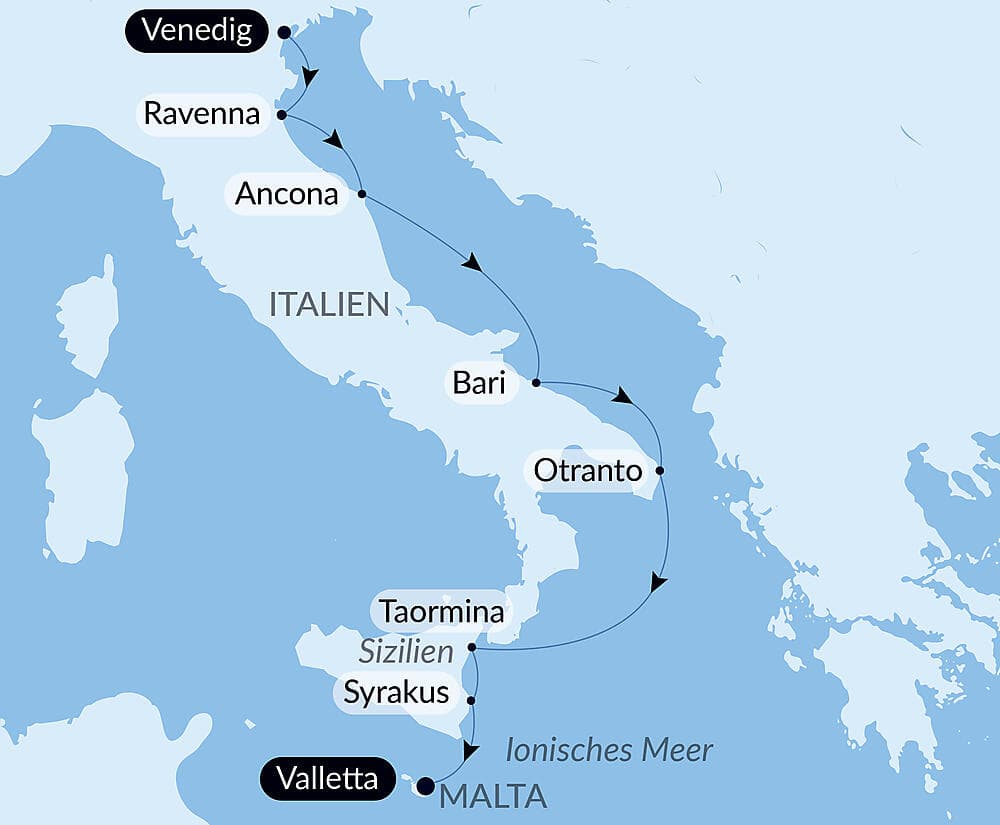 Kreuzen auf der Adria: Schätze Ostitaliens und Siziliens – mit Smithsonian Journeys