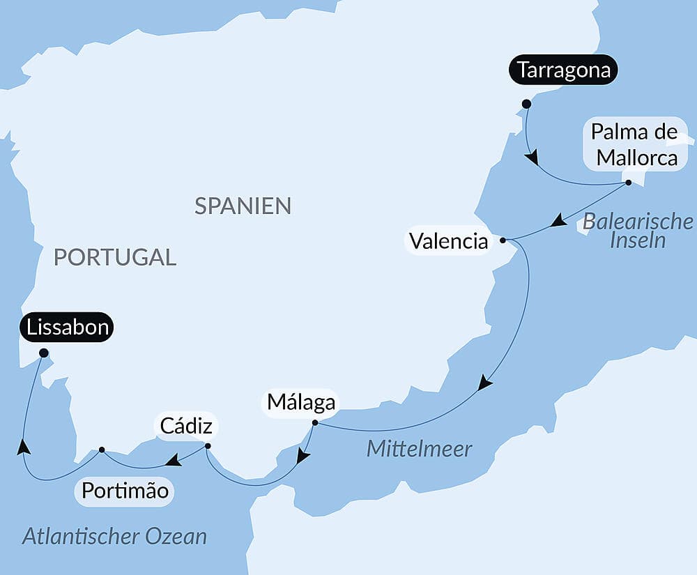 Kreuzfahrt durch Südspanien und Portugal – mit Smithsonian Journeys