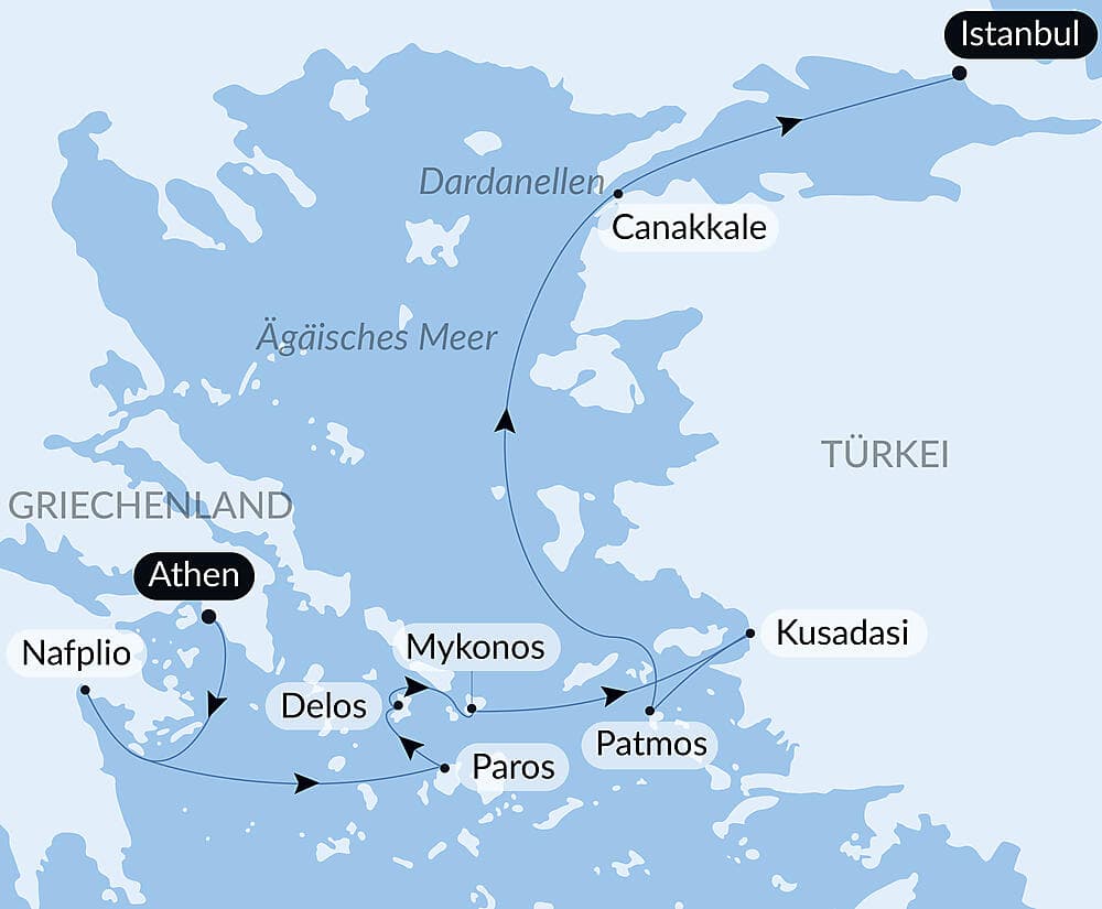 Unterwegs in der Ägäis: Griechenlands Inseln und die Türkei – mit Smithsonian Journeys