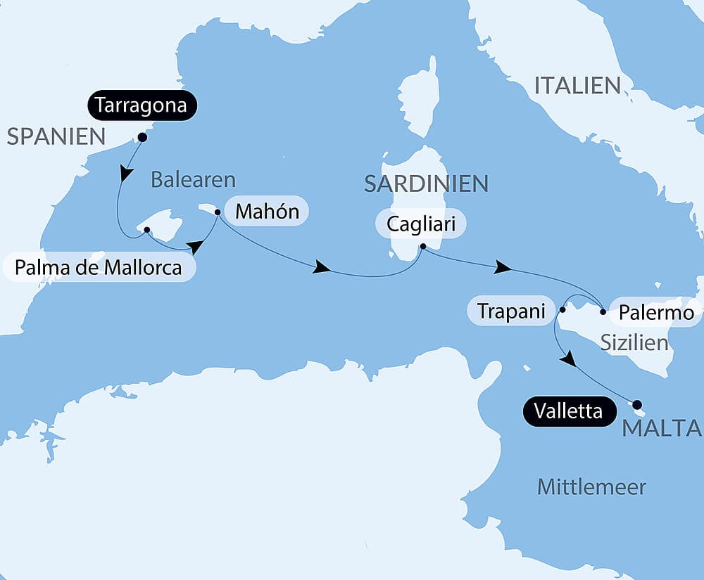 Kreuzfahrt durch das Mittelmeer: Sizilien, Sardinien und Mallorca – mit Smithsonian Journeys
