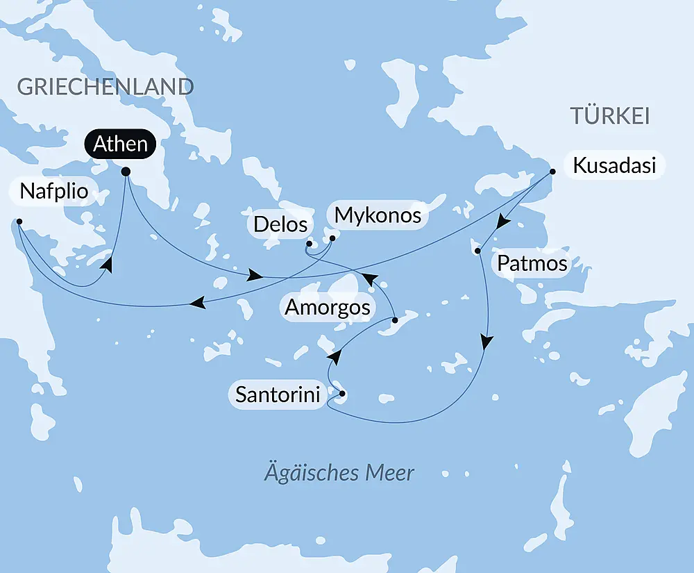 Kreuzfahrt zu den griechischen Inseln der südlichen Ägäis – mit Smithsonian Journeys